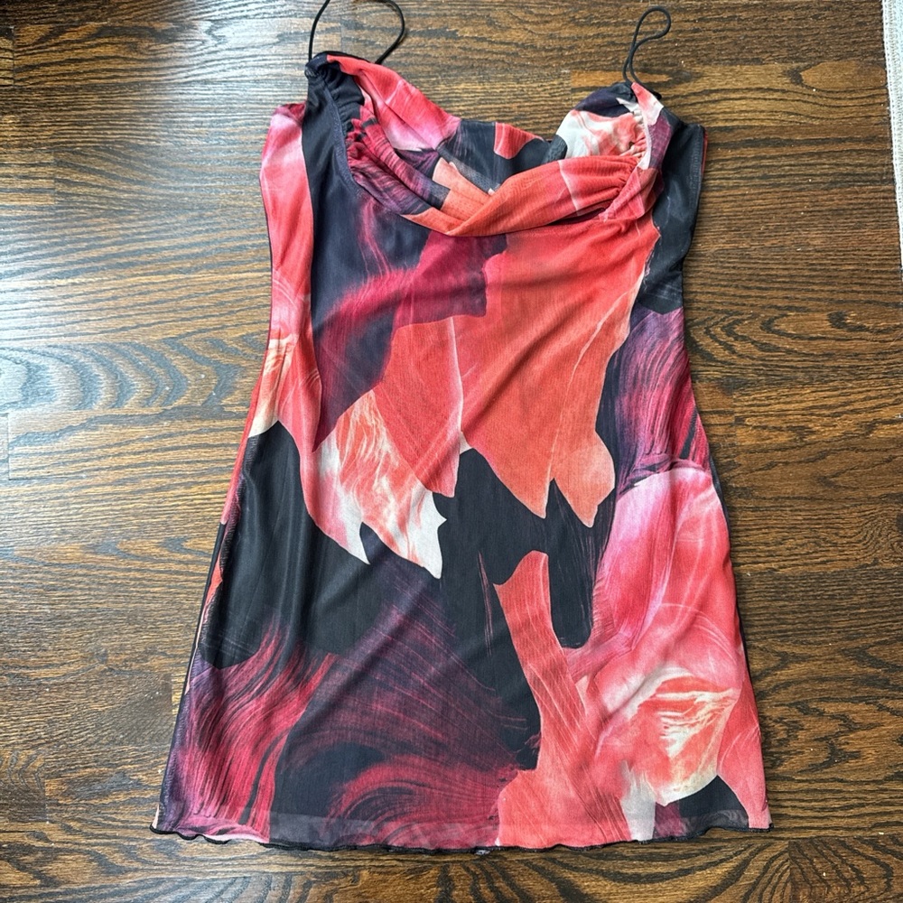 Princess Polly Red and Black Dress